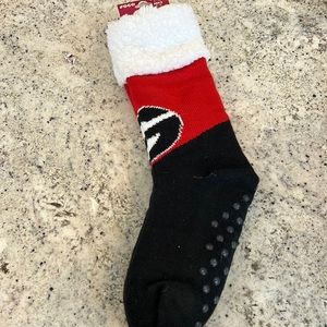 Women’s University of Georgia Footy slipper with non skid bottoms size 6-10